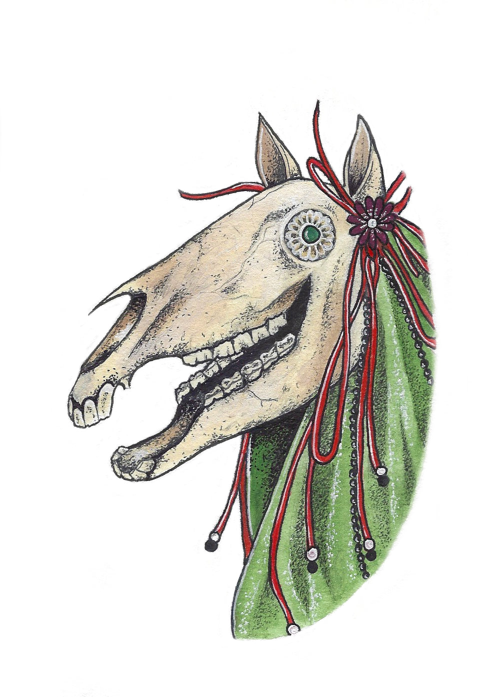 Mari Lwyd Fine Art Print