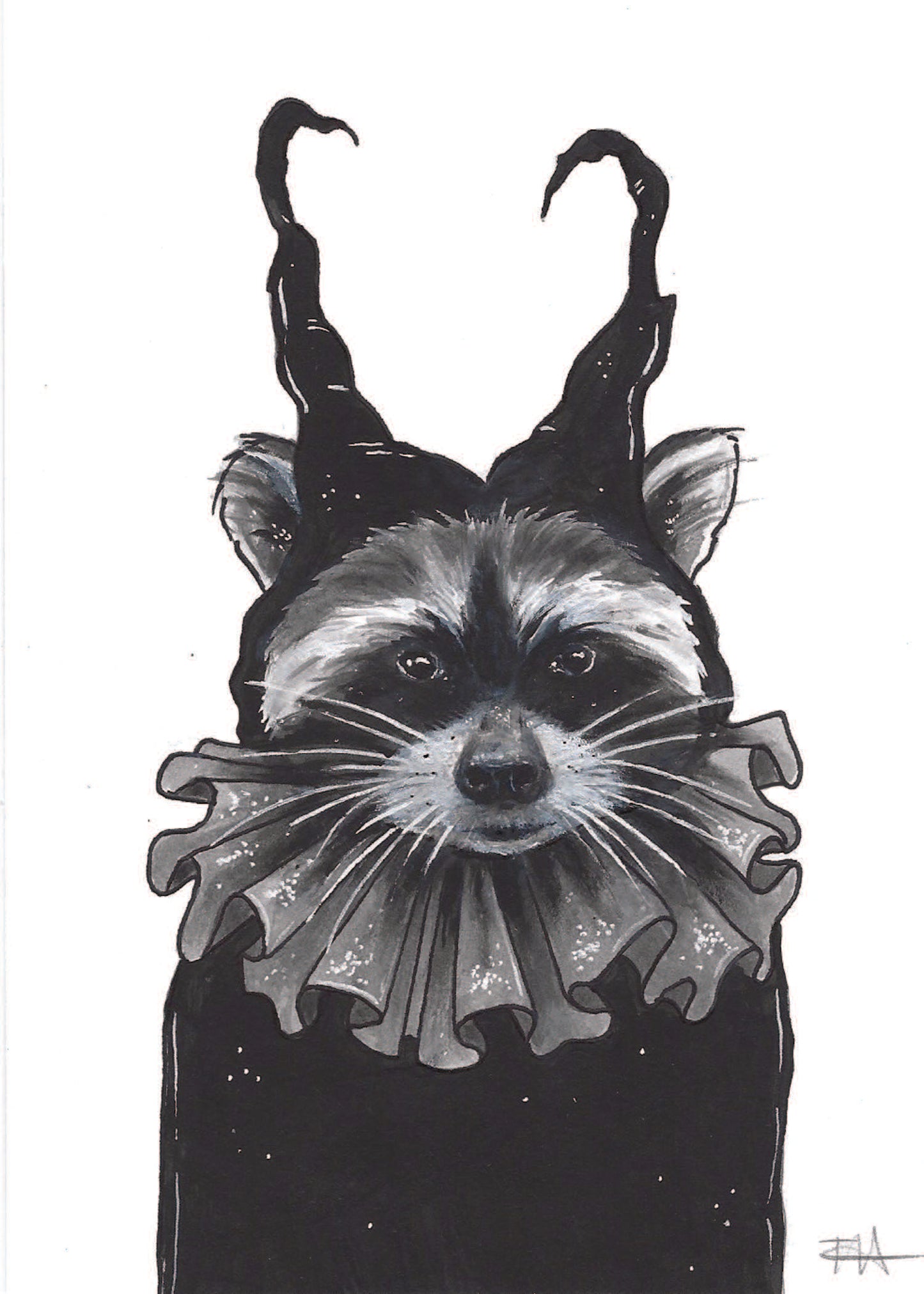 Katie Inspired Raccoon Ghoul