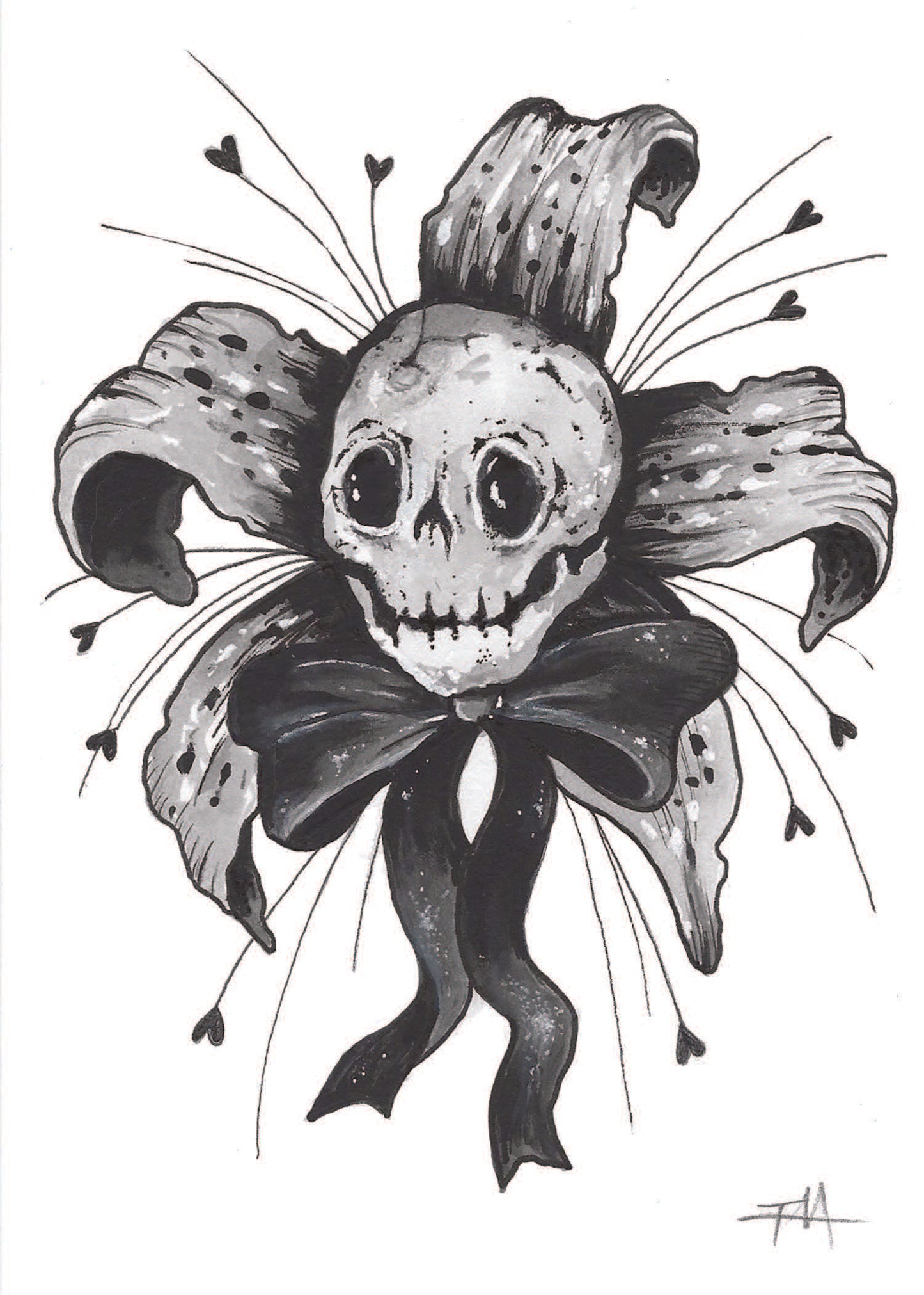Katie Inspired Lily Skull
