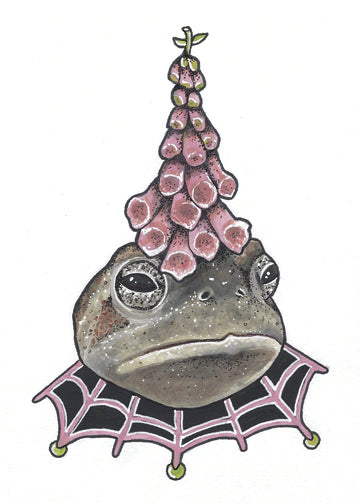 Foxglove Toad Fine Art Print