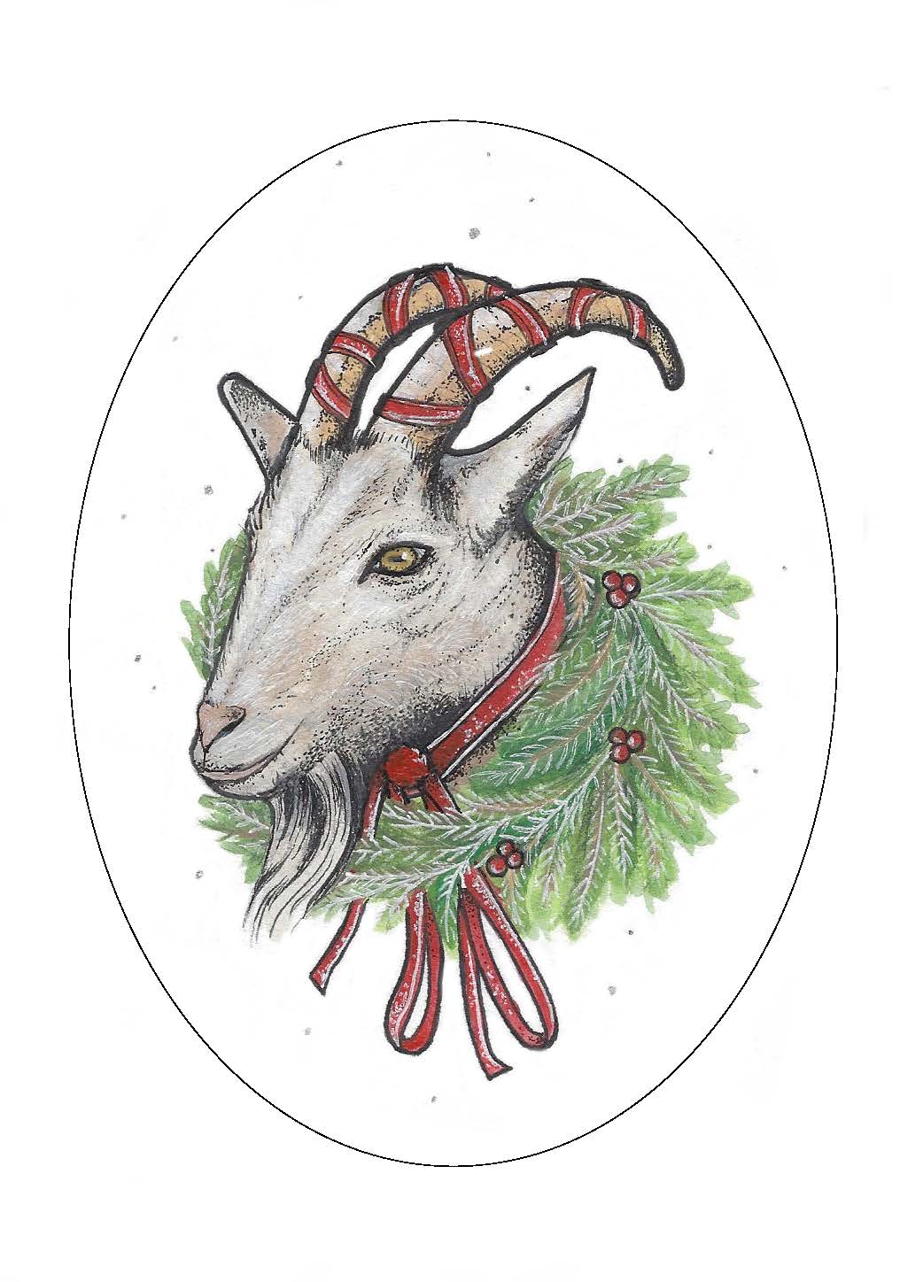 Yule Goat Fine Art Print